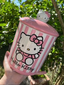 Hello Kitty Pink Ceramic Jar