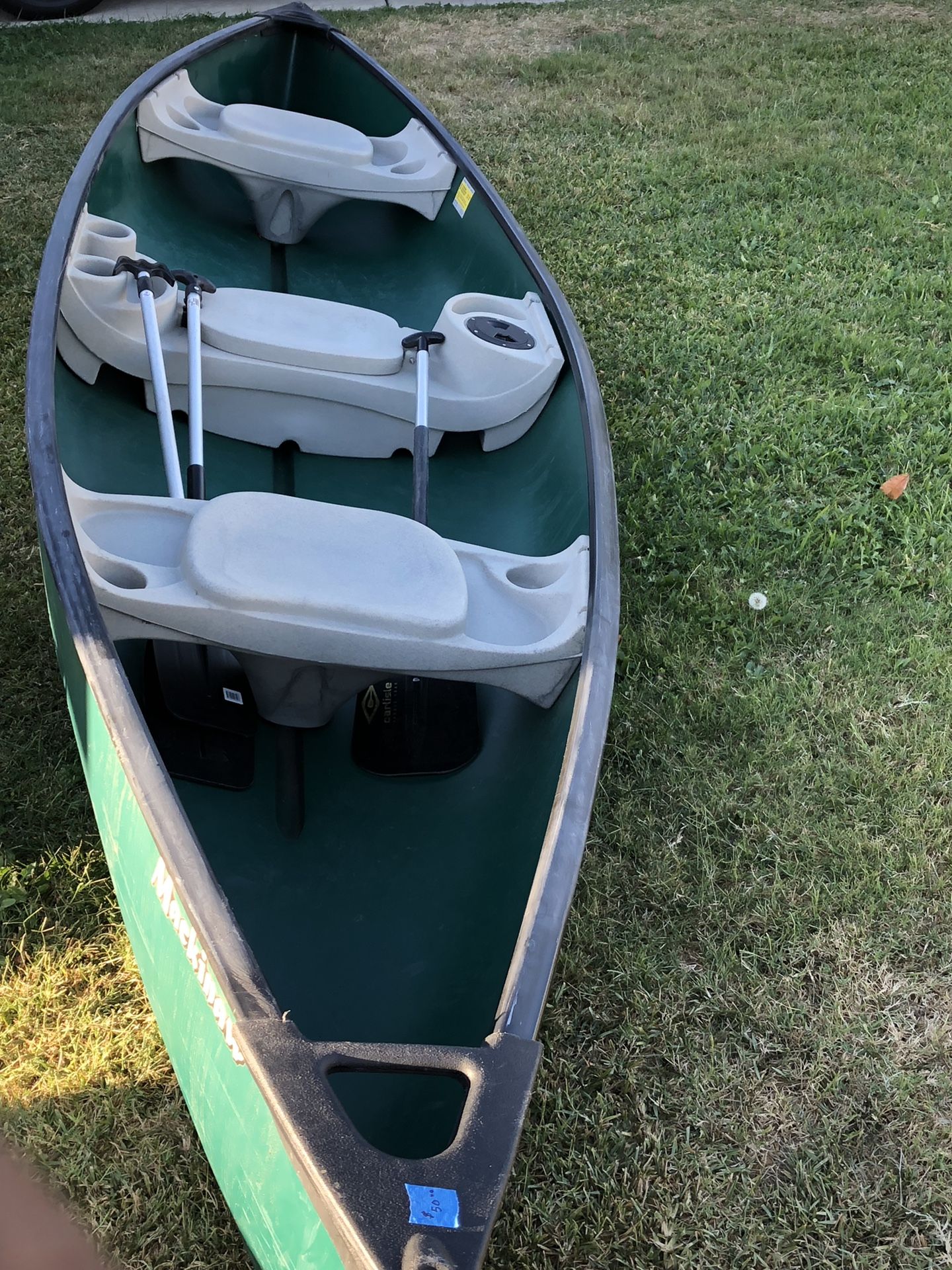Mackinaw 156 green water quest canoe