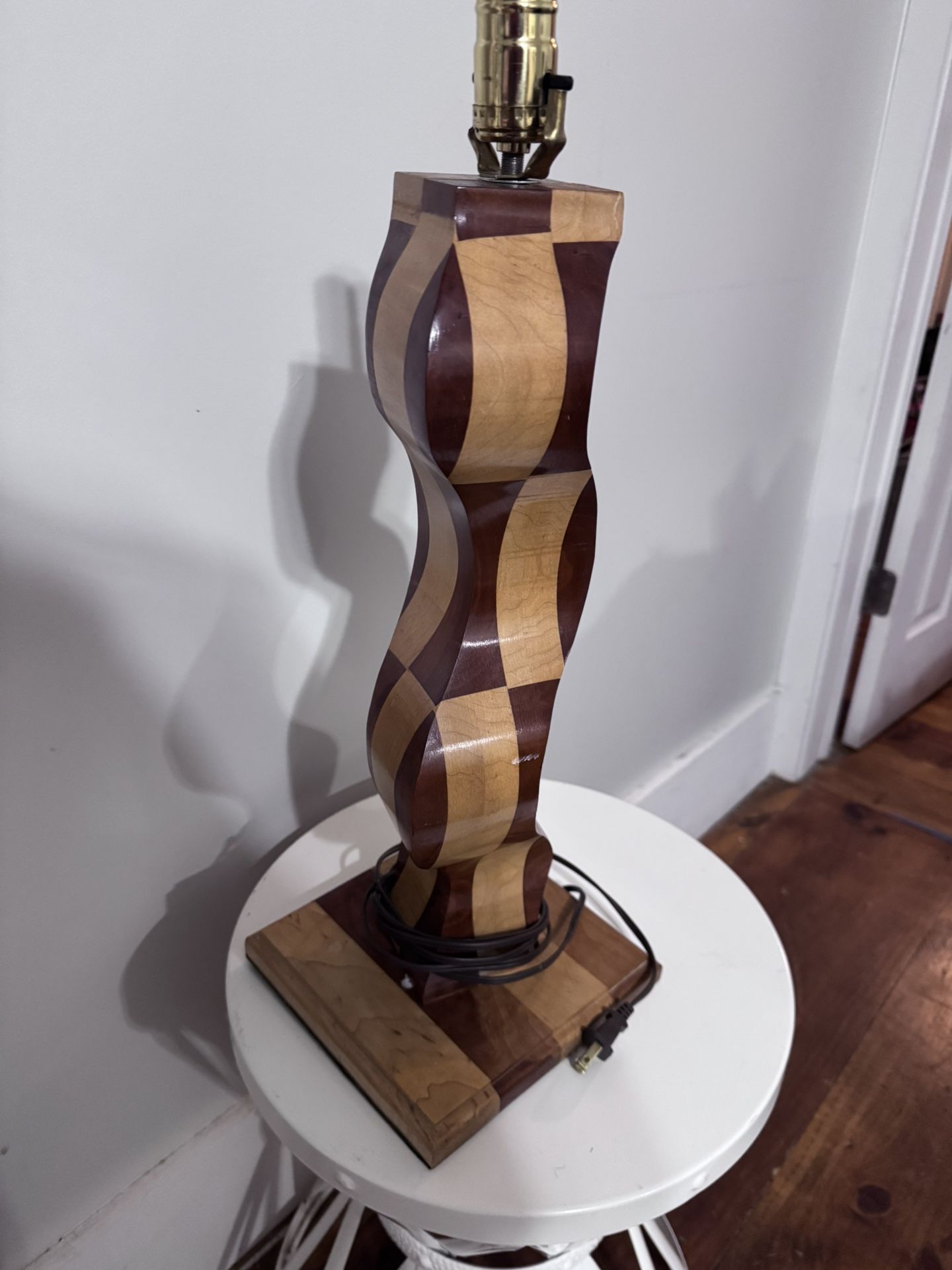 Wooden Woodwork Lamp
