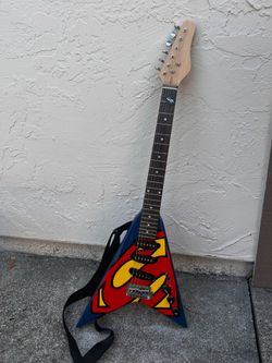 Superman Six Flags V Guitar