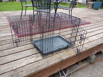 Collapsible 2 door dog kennel