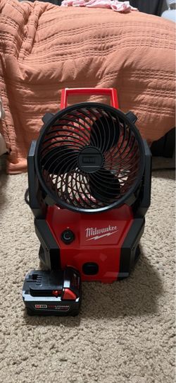 Milwaukee Fan with battery and cable
