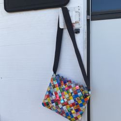 Shoulder Bag Made From Candy Wrappers