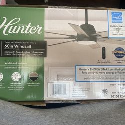 Hunter 60” Ceiling Fan Brand New Great Deal!!!!!!!