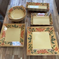 Set Of 21 Serving Plates 