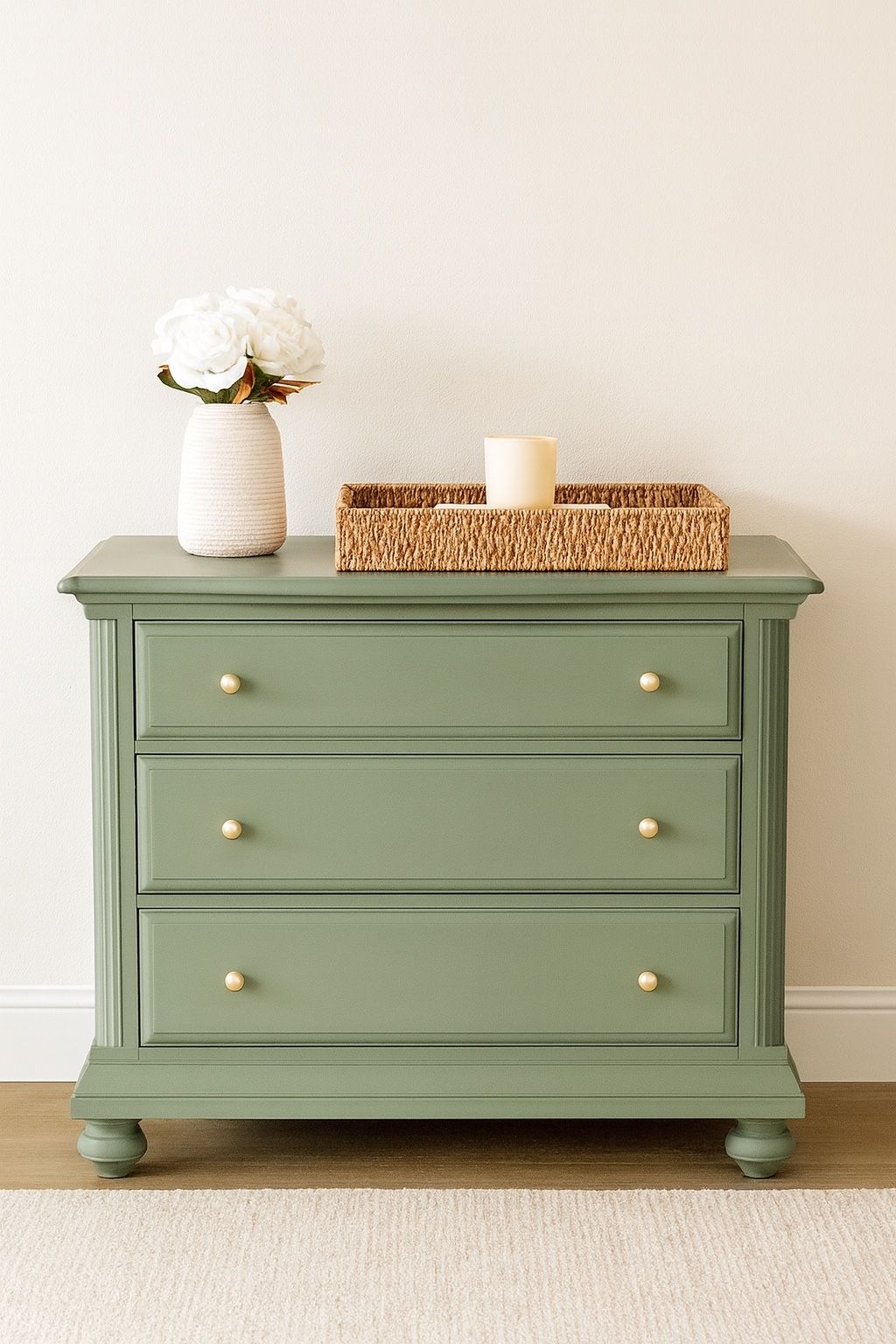 BASSET Solid Wood Dresser – Fully Refinished