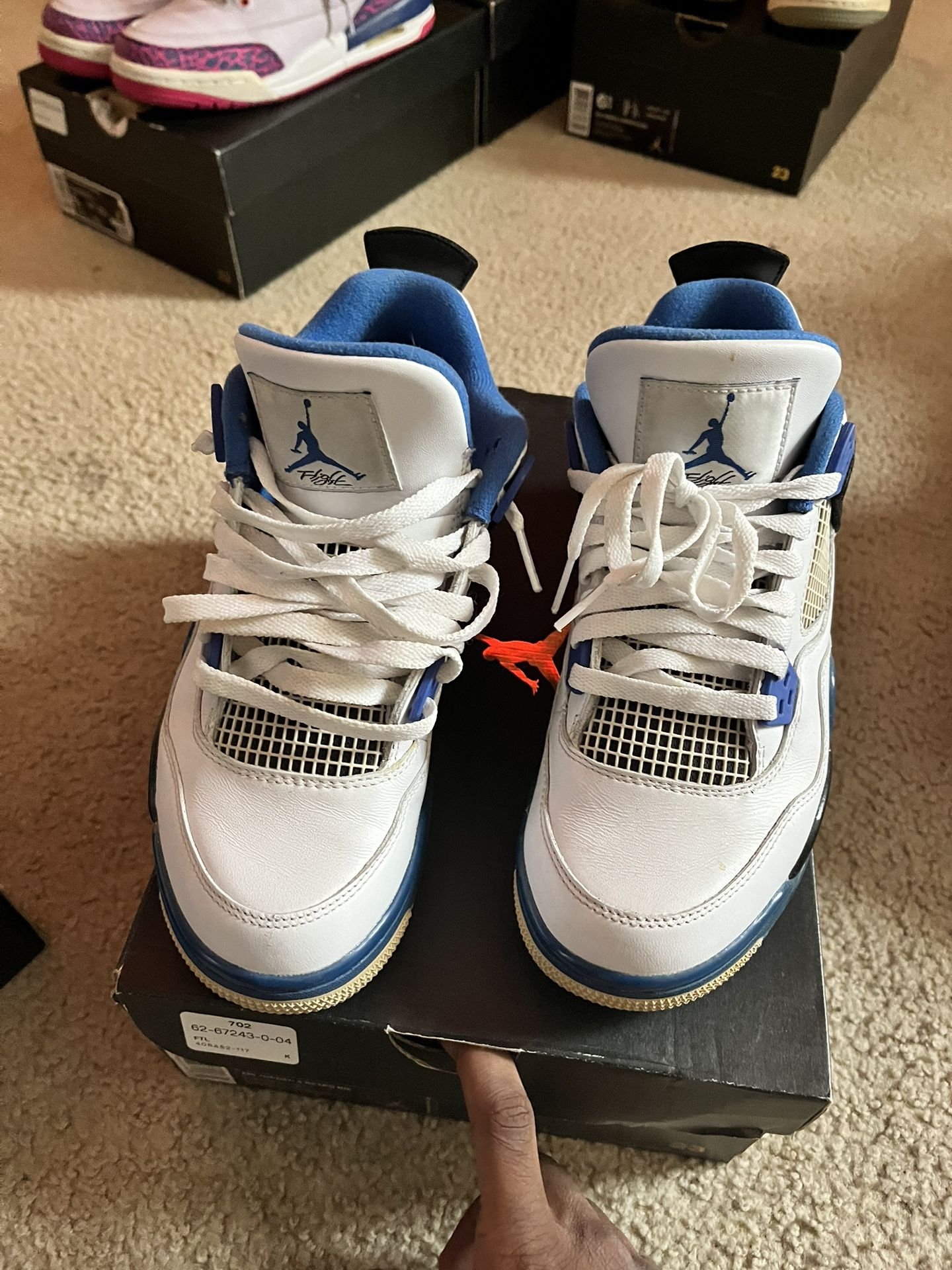 Air Jordan 4 “Motorsport” – Size 5.1Y – Like New w/ Box