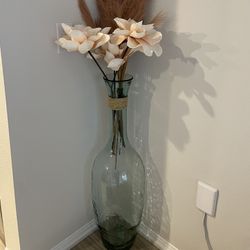 Floor Vase With Flower Arrangement