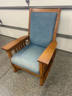 Mission style rocking chair