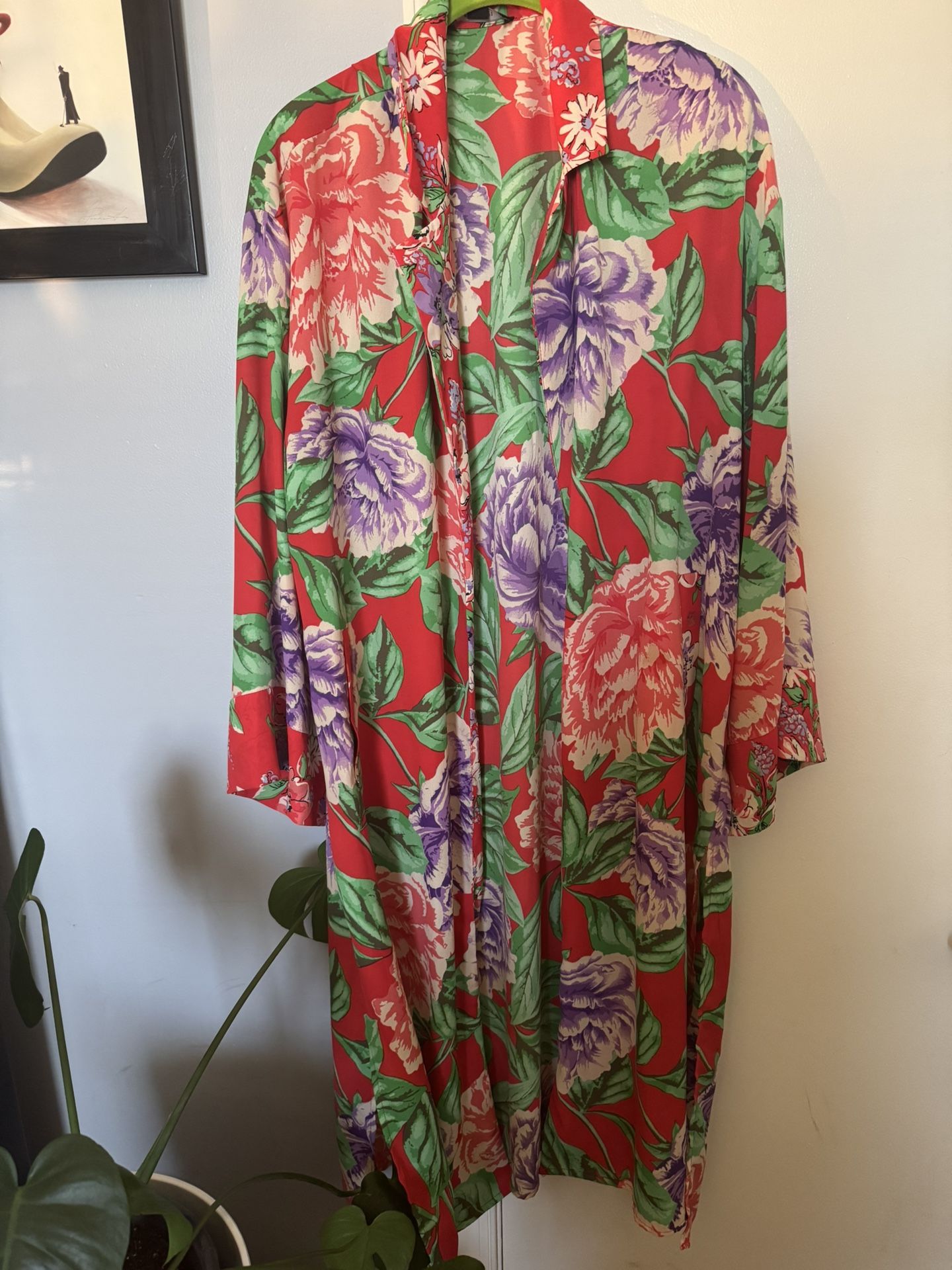Women’s Floral Long Duster