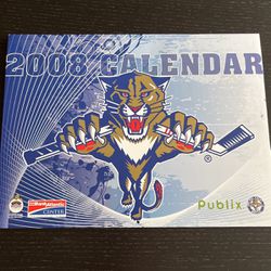 Florida Panthers Autographed Calendar 2008