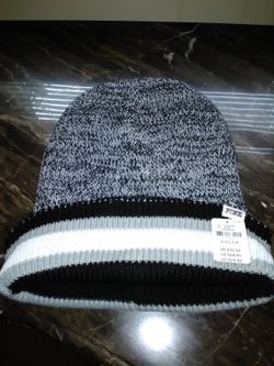 Pink reversible beanie hat