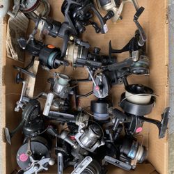 Various Spinning Reels, Line, Boxes