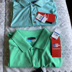 (2) PGA Men’s Polo Golf Shirts Size XL  (NWT)