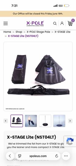 POLE X-STAGE Lite Portable Pole Dance Stag