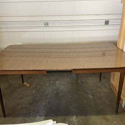 Mid Century Dining Table w/ Leaf