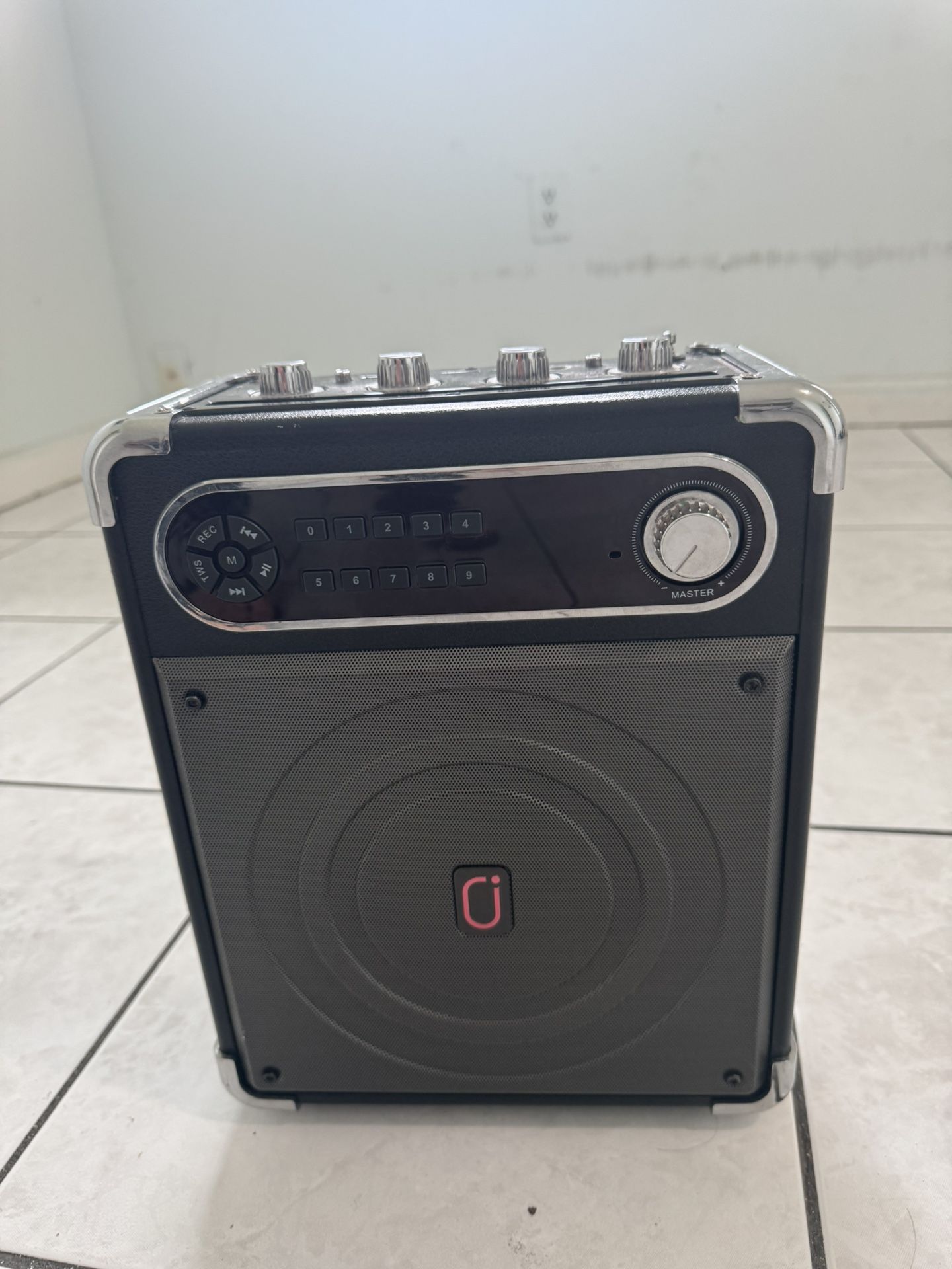 Máquina de Karaoke portátil JYX‑S55 + 2 micrófonos inalámbricos – buen estado