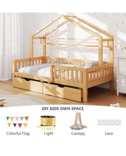 Twin Size House Bed