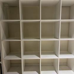 2 White Box Shelves