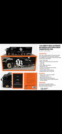 1:64 Liberty Walk LB-Trucks Mitsubishi Fuso Super Great #302 Ryuusei Inc GCD LBWK