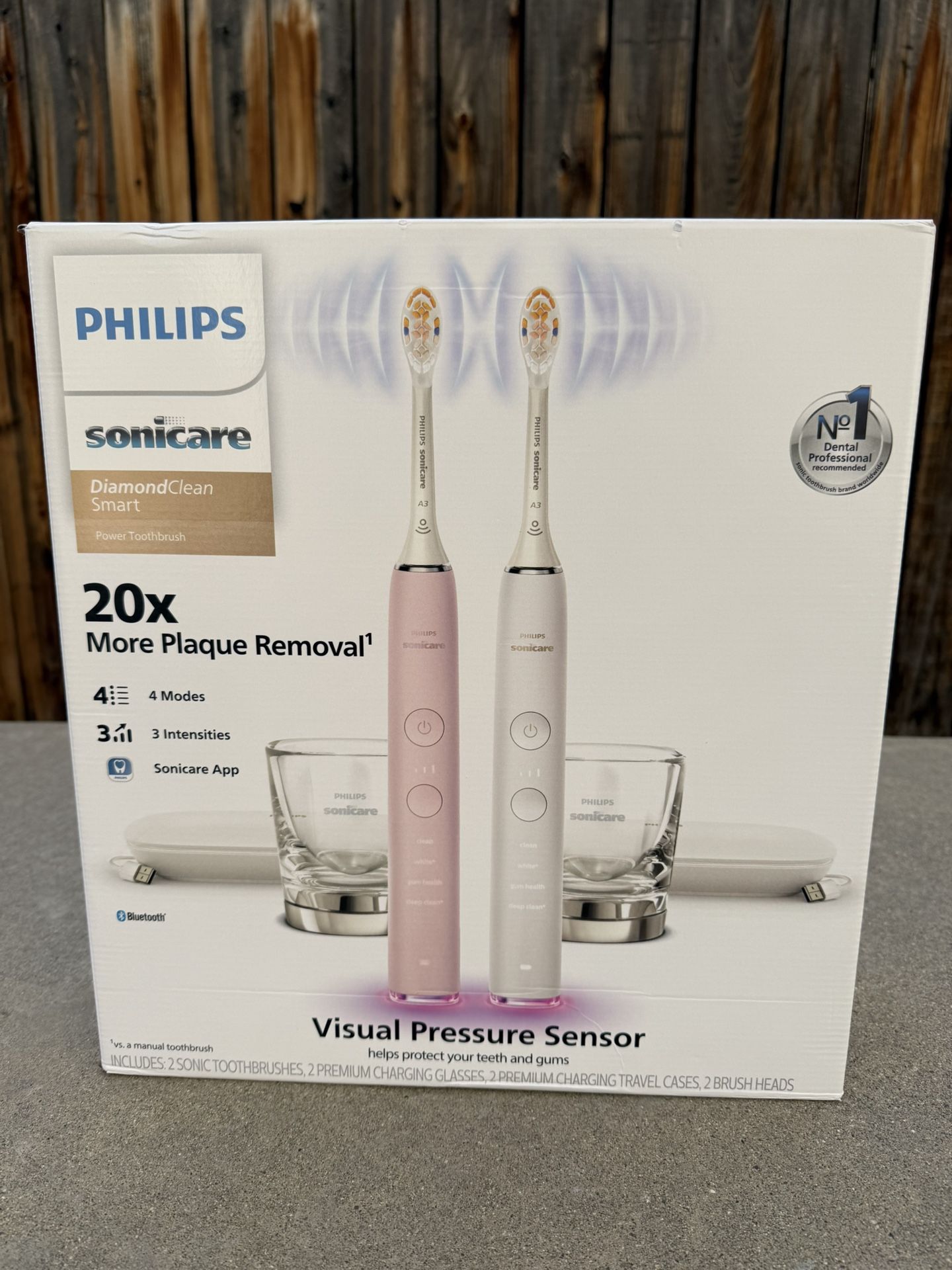 Philips Sonicare Toothbrush Set Of 2 + Accessories