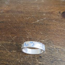 Women's Sterling Silver Ring Butterfly Design Size 9