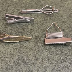Lot Of Vintage Tie Clips