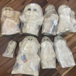 Lot of 8 Large Vintage 1960s 1970s Russ Berrie Wallace Berrie Figurines Statue