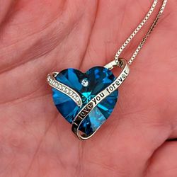 Blue Crystal Necklace