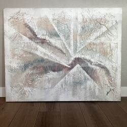 LEE REYNOLDS 60x48 EXTRA LARGE Multicolored Textured Abstract Canvas Wall Art