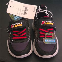 Skechers Sport Lights Kids Sneakers Size 5 Boys
