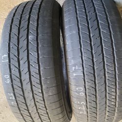 Pair Tires 225 60 17