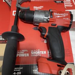 Milwaukee Fuel Hammer Drill Tool Only New Nuevo $100 