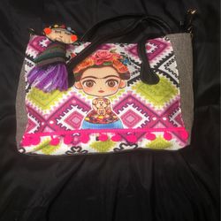 Frida Hand Bag Purse With  Strap