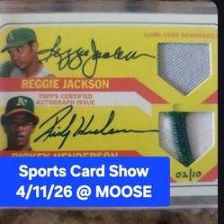 SPORTS CARD SHOW..MOOSE LODGE..APRIL 11TH. SATURDAY