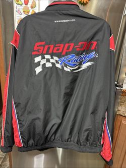 Rare Vintage NASCAR Snap On Reversible Racing Jacket Black and Red - Size XXL