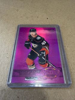 Trevor Zegras 2022 Metal Universe Precious Metal Gems Card