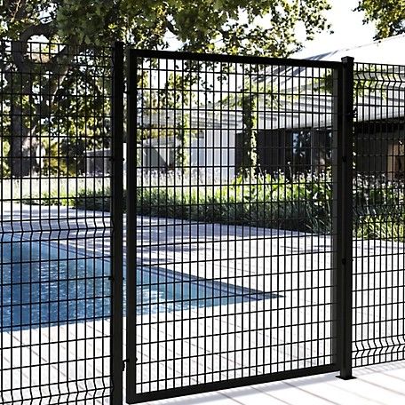 Brand New 💯 Ironcraft Fences 6ft H x 4ft W Euro Steel Fence Gate with Hardware