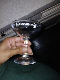 Groom Glass Cup