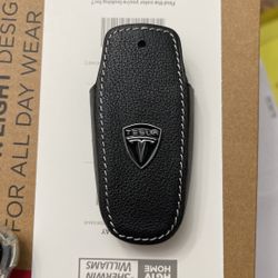 Tesla Leather Key 🔑 Cover ! New 