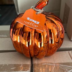 LED Mercury Glass Pumpkin