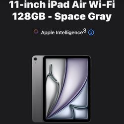 11" iPad Air M3 Space Grey Sealed