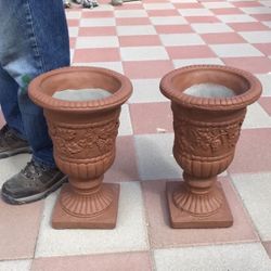New Flower Pots Made Out Of Cement Perfect Gift 