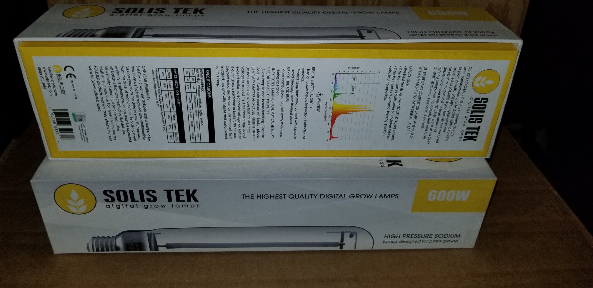 Brand new 600w HPS Solis Tek bulb.