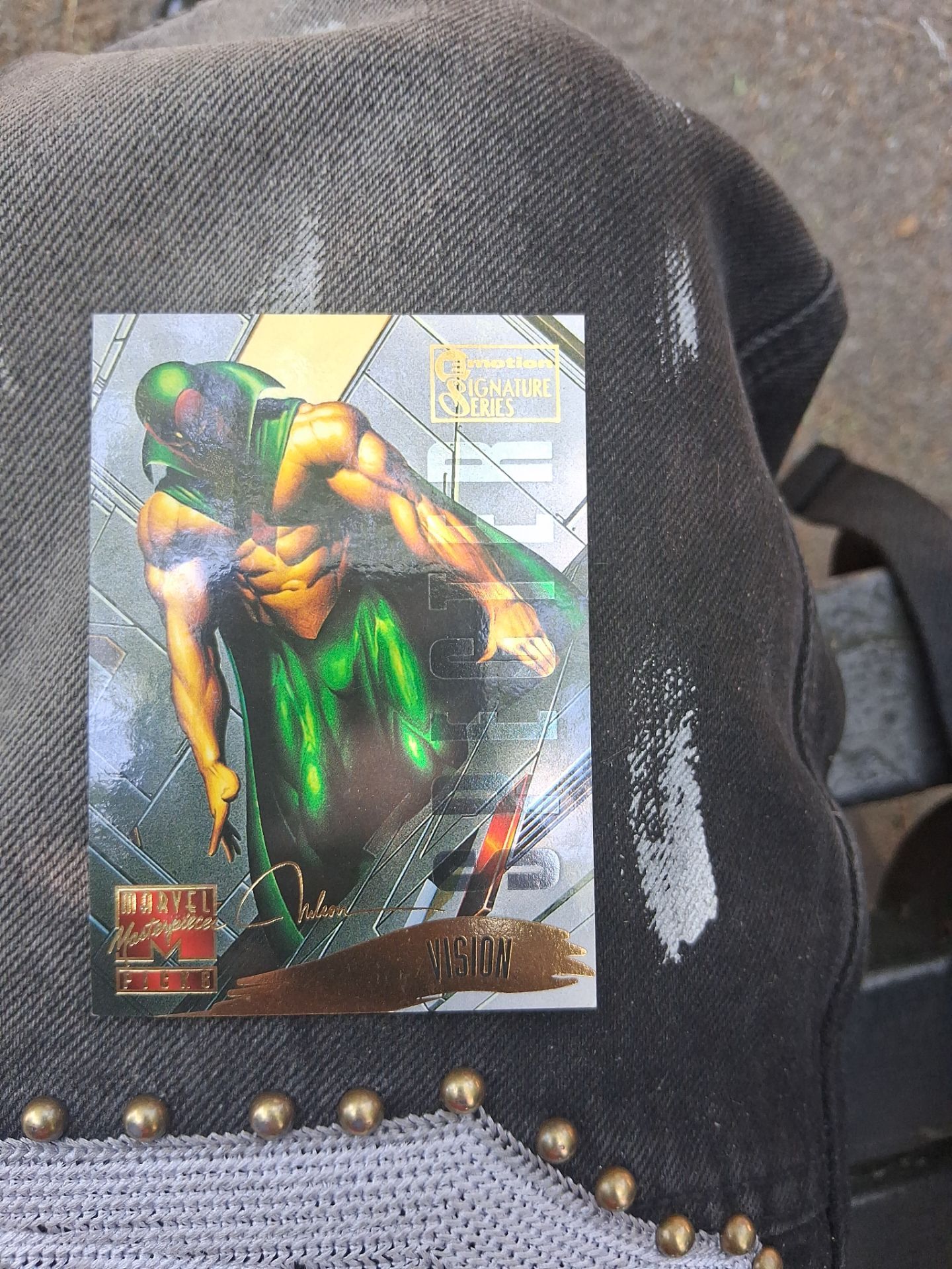 1995 marvel masterpiece gold signature vision