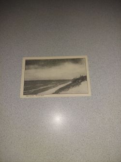 EXTREMELY RARE VINTAGE EARLY 1900'S THE DUNES, WAVERLY BEACH UNUSED POSTCARD
