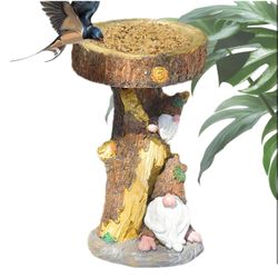 Bird Bath for Outside - Garden Bird Bath Feeding Bowl - Balcony Bird Feeder for Sparrows, Robins, Blackbirds, Little Spoonbills