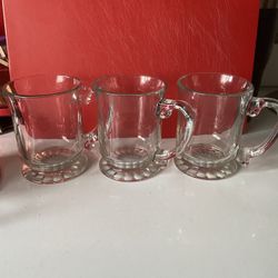 Set Of Latte Glass Cups