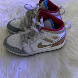 Kids Nike Air Jordan 1 Mid ‘Nc To Chicago’