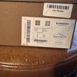 Camel Check Burberry Sneaker